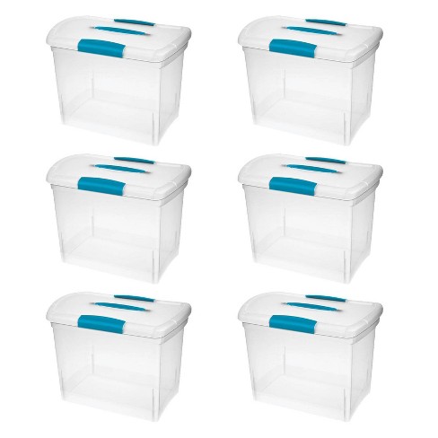 Utility Narrow Large Stackable Plastic Bins