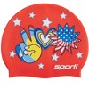Sporti x Alex & Gretchen Walsh Peace Love & Swimming Silicone Swim Cap - 4 of 4
