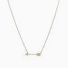Bearfruit Jewelry Sterling Silver 18k Gold Plated Chevron Arrow Pendant Necklace - 4 of 4