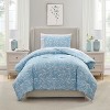 Nestl Bed in a Bag, 7pc Comforter Set Biomorphic Design, Modern Comforter Sets with Sheets, Bed in a Bag Set - 2 of 4