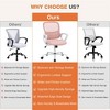 CAVINAS Ergonomic Office Chair, Mid Back Mesh Computer Desk Chair, Executive Office Chair Height, Adjustable Swivel Task Chair with Lumbar Support - 3 of 4