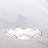 Classic Touch Glass Ruffle Bowl with Gold Edge - 3 of 3