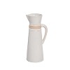 Transpac Ceramic 13 in. White Everyday Common Ground Pitcher - 3 of 4