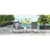 Okak Aluminum Patio Accent Chairs Upholstered Dining Chair for Outdoor Use,Set of 1/2,Modern Lounge Chair for Garden&Backyard - 4 of 4