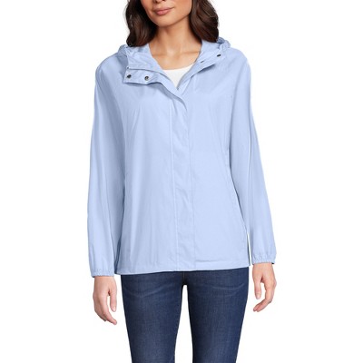 Lands' End Women's Packable Water Resistant UPF 50 Windbreaker Jacket
