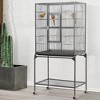 Yaheetech 63’’H Large Bird Cage Parrot Cage with Detachable Stand Black - 2 of 4