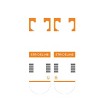 NCAA Tennessee Volunteers Premium Knit Crew Socks - White: Cozy Lined Ankle Style - 2 of 2