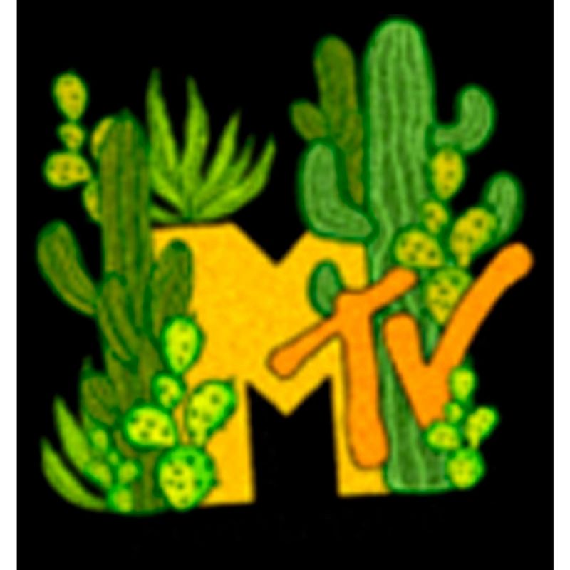 Men's MTV Cactus Desert Logo Lounge Pants, 2 of 4