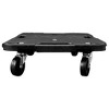 vidaXL Transport Trolley Black 22.8"x15"x4.7" PP - 3 of 4