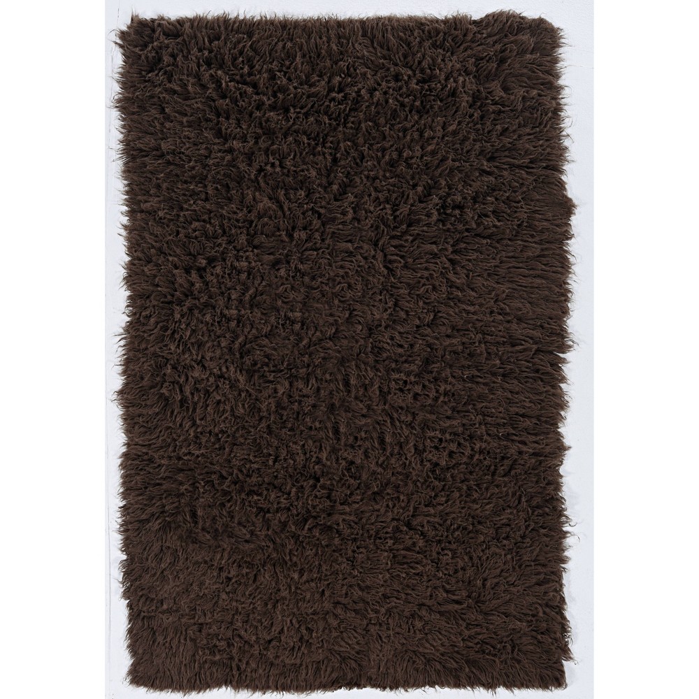 8'x10' New Flokati Area Rug Cocoa - Linon