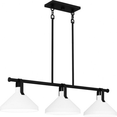 Quoizel Lighting Brink 3 - Light Chandelier in  Matte Black