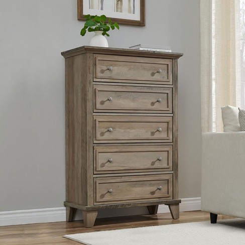 Whizmax 5 Drawer Dresser For Bedroom, Gray : Target