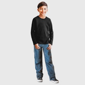 City Threads Boys Long Sleeve Soft Cotton Jersey T-Shirt - Made in USA, Comfortable Kids/Toddlers Tee Top - 1 of 4