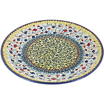 Blue Rose Polish Pottery Manufaktura Dinner Plate