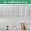 Gulches Sturdy 32" Tall Dog Playpen White with 8 Rustproof Panels - Indoor/Outdoor Use for All Dog Sizes - 3 of 4