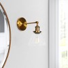 Dewdrop Modern Glass Clear 1- Light Translucent Wall Light For Artistic Decoration In Living Room, Bedroom, Hallway - 2 of 4