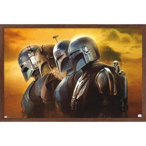 Trends International Star Wars: The Mandalorian Season 3 - Helmets Framed Wall Poster Prints - 1 of 4