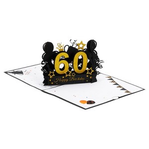 Unique Bargains Thickened Paper 3D Funny Women Gift Greeting Cards - 1 of 4