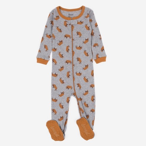 Leveret Footed Cotton Pajamas - Classic Prints - image 1 of 4