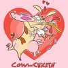 Junior's Women Cow and Chicken Valentine's Day Heart Hug T-Shirt - image 2 of 4