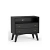 Alpine Furniture,Flynn Large Nightstand, Black - 2 of 4