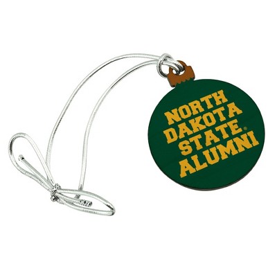 North Dakota State Bison Alumn Mini Small Tiny Wood Christmas Tree Holiday Ornament