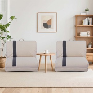 Bean Bag Lounger Modern with Adjustable Backrest and Portable Handle for Small Spaces - 28" Wide-3irtyhousy - 1 of 4
