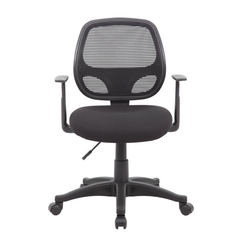 Commercial Grade Mesh Task Chair with T Arms Black - Boss Office Products, 4 of 9