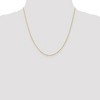 Black Bow Jewelry 1.1mm 18k Yellow Gold Singapore Chain Necklace - 2 of 4