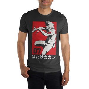 Kakashi Hatake Team 07 Manga Men's Black T-Shirt Tee Shirt - 1 of 1