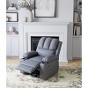 Manual Recliner Chair, Wide 22" Seat Width Leather Recliner w/Comfortable Arms and Cup Holders for Living Room CF8011 - 2 of 4