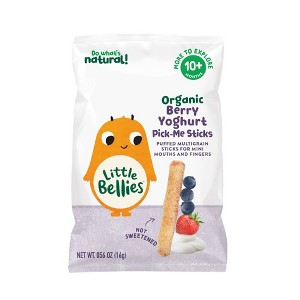 Little Bellies Organic Berry Yogurt Pick-me Sticks Baby Snacks - 0.56oz - 1 of 2