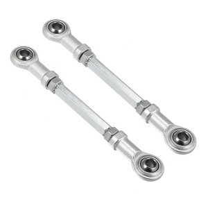 Unique Bargains M8 Steering Suspension Tie Rod for 49cc Electric ATV Go Kart 2Pcs Silver Tone - 1 of 4