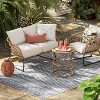 Neutral Moroccan Rectangular Woven Indoor Outdoor Rug - Threshold™ - 2 of 4