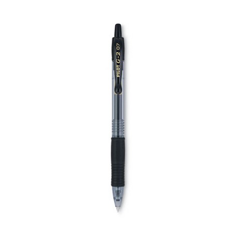 Pilot G2 Premium Gel Pen Convenience Pack, Retractable, Fine 0.7 mm, Black Ink, Smoke/Black Barrel, 36/Pack - image 1 of 4