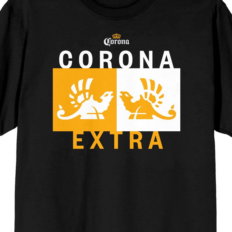 Corona Gold Griffin Icons Men's Black T-Shirt, 2 of 4