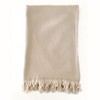 Cotton Herringbone Throw with Tassels 55x75 - Anaya - 2 of 4