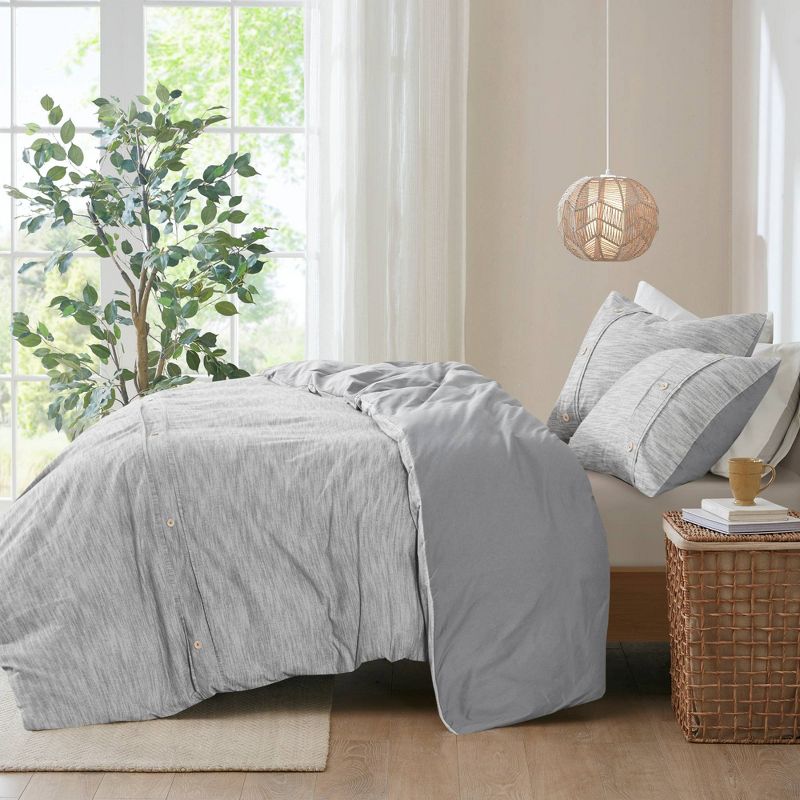 Reese Organic Cotton Oversized Duvet Set - Clean Spaces, 4 of 13