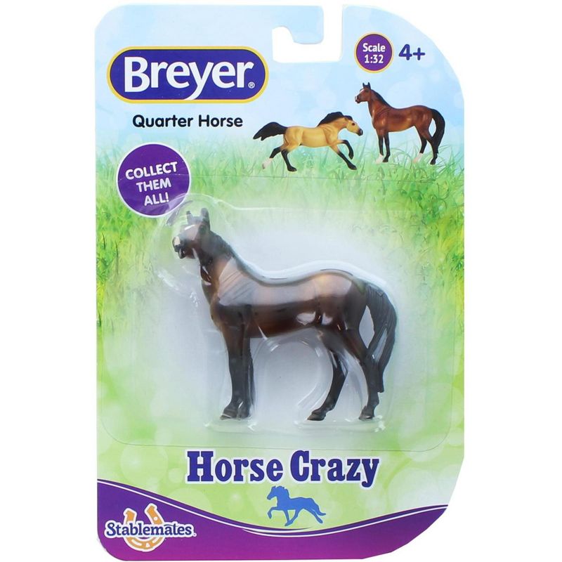 Breyer Animal Creations Breyer Stablemates Horse Crazy 1:32 Scale Model Horse | Quarter Horse, 1 of 2