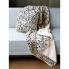 Shiraleah Leopard Print Faux Fur Square Pillow - 2 of 4