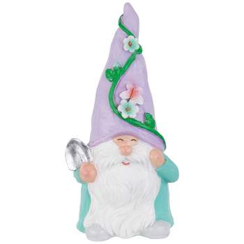 Northlight Happy Gardening Gnome with Shovel Outdoor Garden Statue - 8"