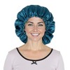 Anna-Kaci Silk Sleep Bonnet Adjustable Elastic Band Smooth Hair Protection Cap for Curly and Natural Hair - 2 of 4