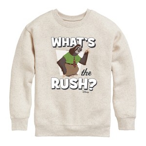 Boys' - Disney - What's The Rush Graphic Long Sleeve Fleece Sweatshirt - 1 of 4