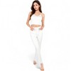 Anna-Kaci Lounge Women's Lace Trim Ribbed Knit Pajama Set with Adjustable Drawstring for Everyday Wear - 3 of 4