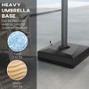 330 lbs. Fillable Umbrella Base for 84D-110V02 Model Umbrella, Cantilever Umbrella Stand, Wheels, Adjustable Feet - 4 of 4