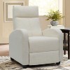 LACOO Linen Leather Recliner Chair Padded Club Chair for Home Theater - 2 of 4