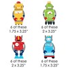 Big Dot of Happiness Gear Up Robots - DIY Shaped Birthday Party or Baby Shower Cut-Outs - 24 Count - 2 of 4