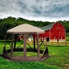 12x12ft Pop-Up Gazebo, Pop Up Canopy Outdoor Screen Tent 6 Side - 3 of 4