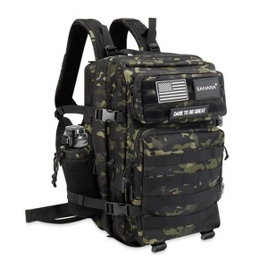 SAHARA - Raider Series Travel Bag & Laptop Backpack for Laptops up to 17.3-inch - Black Camo - 1 of 4
