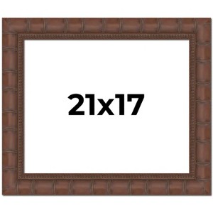 PosterPalooza | 21x17 Wide Bamboo Picture Frame, UV Acrylic, 4 Finishes - Brown, Black, Silver, and Natural - 1 of 4